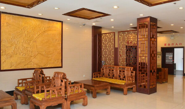 一北賓館收銀臺休息區(qū)